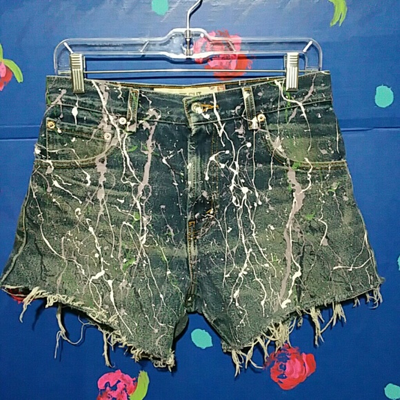 Vintage Levis 517 Cut Off Jean Shorts W29 - Picture 6 of 11